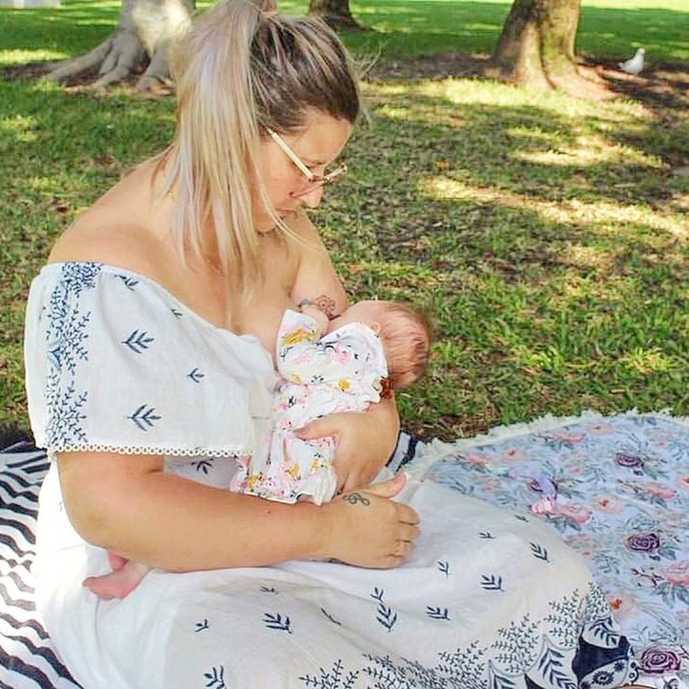 Off The Shoulder Maternity Maxi Dress - Picture 6 of 6